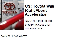 US: Toyota Was Right About Acceleration