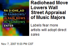 Radiohead Move Lowers Wall Street Appraisal of Music Majors