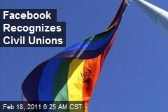 Facebook Recognizes Civil Unions