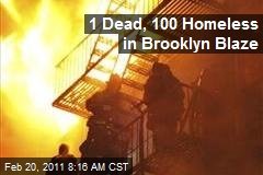 1 Dead, 100 Homeless in Brooklyn Blaze