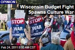 David Brooks and Gail Collins: Budget Fight Spawns Culture War in Wisconsin