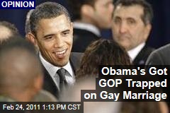 Linda Hirshman: Barack Obama's Got GOP Trapped on Gay Marriage