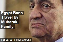 Egypt Bans Hosni Mubarak, Family From Travel