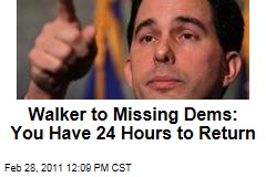 Wisconsin Protests: Gov. Scott Walker Gives Missing Democrats 24 Hours to Return and Vote on Budget Bill