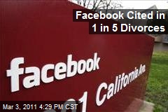 Facebook Cited in 1 in 5 Divorces