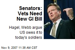 Senators: Vets Need New GI Bill