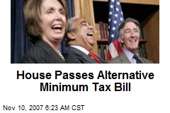 House Passes Alternative Minimum Tax Bill