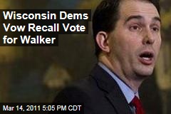 Wisconsin Democrats, Unions Vow Scott Walker Recall Vote