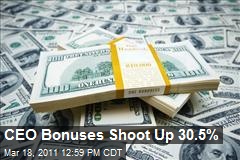 CEO Bonuses Shoot Up 30.5%