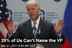 29% of Us Can't Name VP