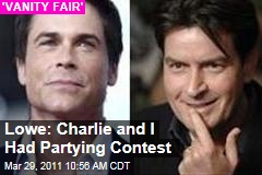 Rob Lowe 'Vanity Fair' Interview: Charlie Sheen and I Used to Have Partying Contests