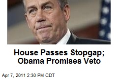 House Passes Stopgap; Obama Promises Veto