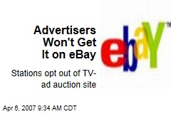 Advertisers Won't Get It on eBay