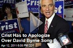 Charlie Crist Apologizes to David Byrne Via YouTube Video for Using His Song in Campaign