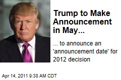 Donald Trump Announces Vague Upcoming Announcement About Future Presidential Announcement