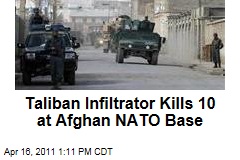 Afghan Suicide Bomber Kills 5 NATO Troops and 5 Others at Military Base