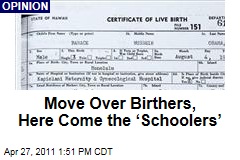 Schoolers: Some Birthers Will Shift Focus to Obama's College Transcripts: Alex Pareene