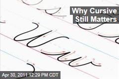 Why Cursive in Schools Still Matters