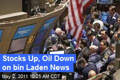 Stocks Up, Oil Down on bin Laden News