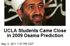 UCLA Students Came Close in 2009 Osama Prediction