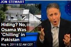 Jon Stewart: Osama bin Laden Was 'Hiding' in Pakistan? More Like 'Chilling' There ('Daily Show' Video)