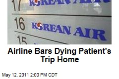 Korean Air Bars Dying Cancer Patient's Trip Home