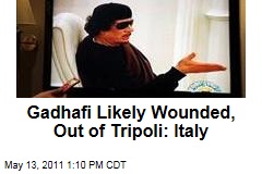 Moammar Gadhafi Is Likely Wounded and No Longer in Tripoli, Says Italy's Foreign Minister