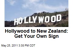 Hollywood Is Upset With Plans to Build a Parody of the Town's Iconic Sign in Wellington, New Zealand