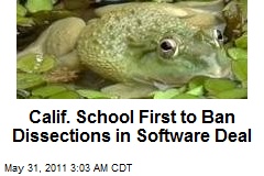 Calif. School First to Ban Dissection in Software Deal