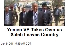 Yemen Vice President Takes Over as President Ali Abdullah Saleh Arrives in Saudi Arabia With Family