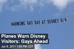 Planes Warn Disney World Visitors of Park's Gay Day