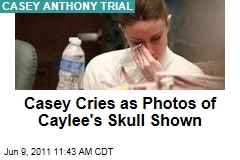 Casey Anthony Cries at Trial as Pictures of Caylee's Skull Are Shown