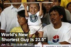 World's Shortest Man, Junrey Balawing, Is 23.5" Tall