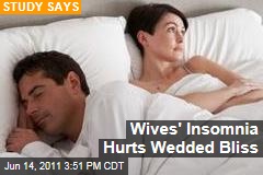 Study: Women's Insomnia Hurts Marriage; Men's Has Little Effect