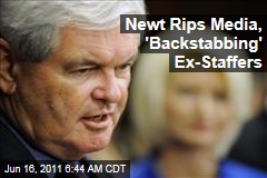 Newt Gingrich Attacks 'Reprehensible' Media, 'Backstabbing' Former Staff