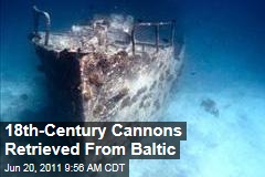 Cannons Baltic Sea Shipwreck: Three 18th-Century Cannons Recovered from Sunken Ship