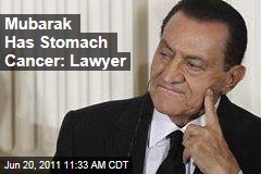 Egypt's Former President Hosni Mubarak Has Stomach Cancer: Lawyer