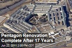 Pentagon Construction Complete: 17 Year Renovation of Defense Headquarters