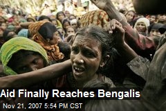 Aid Finally Reaches Bengalis