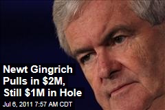 Newt Gingrich Raises $2M in Second Quarter, Still $1M in Debt