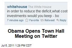Twitter Town Hall: President Obama Fields Questions on Social Networking Site