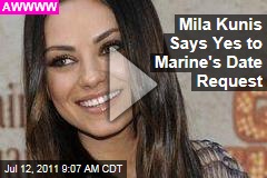 Mila Kunis Agrees to Attend Marine Corps Ball With Soldier Who Made YouTube Invite (Video)