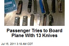 Passenger Tries to Board Plane With 13 Knives