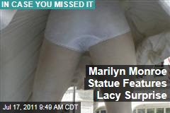 Chicago Marilyn Monroe Sculpture Unveiled: Michigan Ave. Plaza Statue Clearly Shows Lacy Underwear