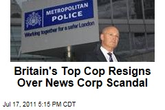 Sir Paul Stephenson, Metropolitan Police Chief, Resigns Over News of the World Phone Hacking Scandal