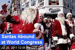 Santas Abound at World Congress