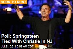 Poll: Bruce Springsteen Tied With Chris Christie in New Jersey
