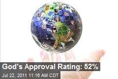 God&#39;s Approval Rating: 52%