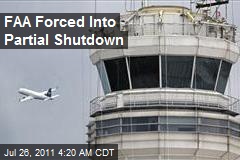 FAA Forced Into Partial Shutdown