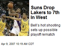 Suns Drop Lakers to 7th In West